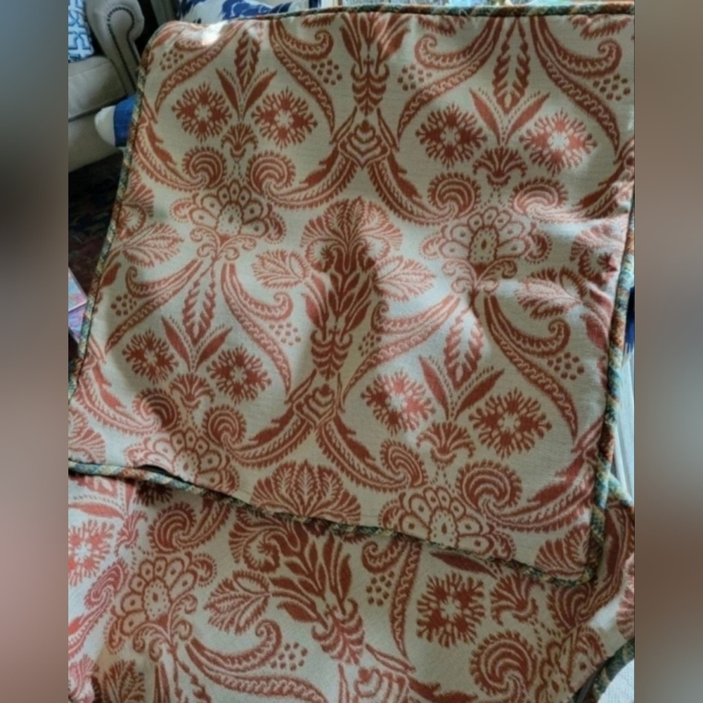 Custom drapery panel & cushion cover 99" l (1of 2) - Picture 12 of 15